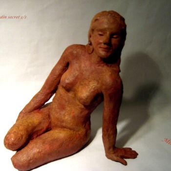 Скульптура под названием "Jardin secret" - Mabé, Подлинное произведение искусства, Терракота