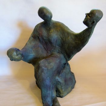 Sculpture titled "Humeur" by Mabé, Original Artwork, Terra cotta