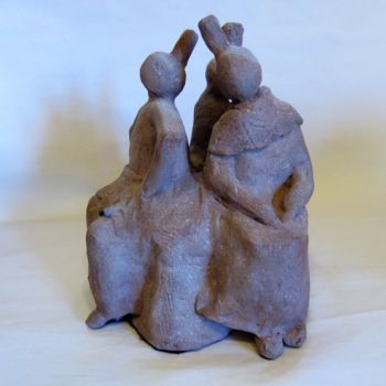 Sculpture intitulée "Les Grâces de Loctu…" par Mabé, Œuvre d'art originale, Terre cuite