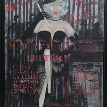 Painting titled "Marlene Déposé ADAG…" by Mac.Cadart, Original Artwork, Acrylic