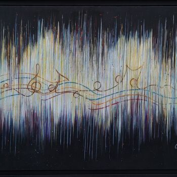Pintura intitulada "Symphonie Déposé AD…" por Mac.Cadart, Obras de arte originais, Acrílico Montado em Armação em madeira
