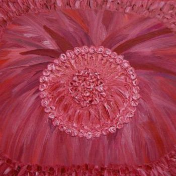 Painting titled "Fleur sauvage" by Laurence Machils, Original Artwork