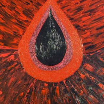 Painting titled "Magma" by Laurence Machils, Original Artwork