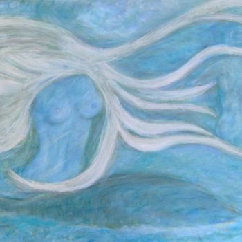 Peinture intitulée "Petite Sirène aux c…" par Maclade, Œuvre d'art originale, Autre