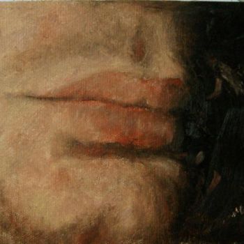Painting titled "Bouche sensuelle ma…" by Maclade, Original Artwork, Oil