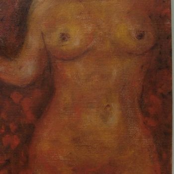 Peinture intitulée "Nu féminin statuair…" par Maclade, Œuvre d'art originale, Huile