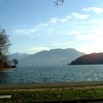 Photographie intitulée "Lac d'Annecy" par Maclade, Œuvre d'art originale