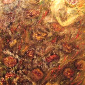 Peinture intitulée "sarabande florale (…" par Maclade, Œuvre d'art originale, Huile