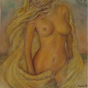 Painting titled "Adriana, Vénus Bott…" by Maclade, Original Artwork, Oil