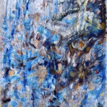 Peinture intitulée "Rêves en bleus" par Maclade, Œuvre d'art originale, Huile