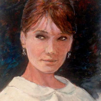 Painting titled "portrait Carla" by Maclade, Original Artwork, Oil