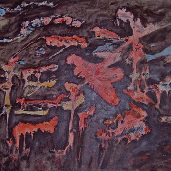 Malerei mit dem Titel "songe animiste" von Maclade, Original-Kunstwerk, Öl