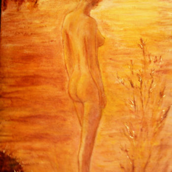 Painting titled "Naïade au soleil co…" by Maclade, Original Artwork, Oil