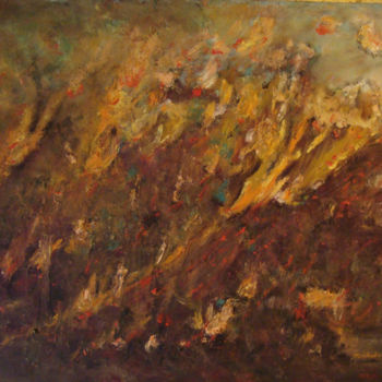 Peinture intitulée "tab-nouvelles-du-so…" par Maclade, Œuvre d'art originale, Huile