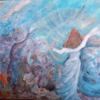 Peinture intitulée "Quête de Liberté" par Maclade, Œuvre d'art originale, Huile