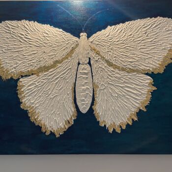 Pintura intitulada "Butterfly effect" por Madalina Veisa, Obras de arte originais, Acrílico
