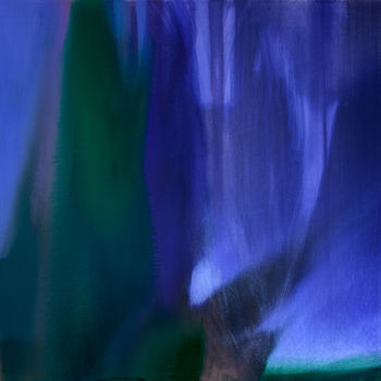 Painting titled "Summer night. oil/c…" by Madara Gulbis, Original Artwork, Oil
