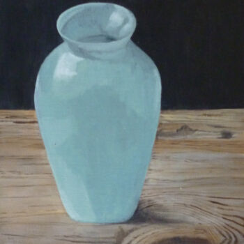 Painting titled "Victorian Vase" by Maddalena Pacini, Original Artwork, Oil