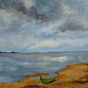 Pintura intitulada "A Quiet Cove" por Maddalena Pacini, Obras de arte originais, Acrílico