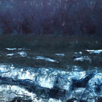 제목이 "Nacht zee"인 미술작품 Madeleine Van Drunen로, 원작, 기름