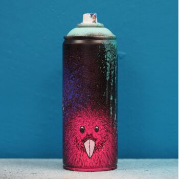 Escultura titulada "Spray can - Kiwi" por Madeleine Gorges, Obra de arte original, Pintura al aerosol