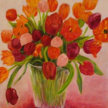 Schilderij getiteld "madeleine-tulipe.jpg" door Madeleine Kolodziensky, Origineel Kunstwerk