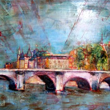 Painting titled "pont-neuf.jpg" by Madeleine Monnet, Original Artwork