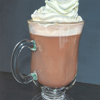 Pittura intitolato "Frothy Hot Chocolate" da Madeline Parker, Opera d'arte originale, Acrilico