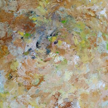 Painting titled "Yellow, yellow and…" by Madelon De Keizer, Original Artwork, Acrylic Mounted on Aluminium