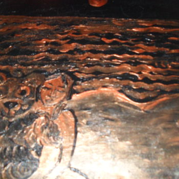 Painting titled "REVERIE OCEANE" by Pascaline Ernault, Original Artwork