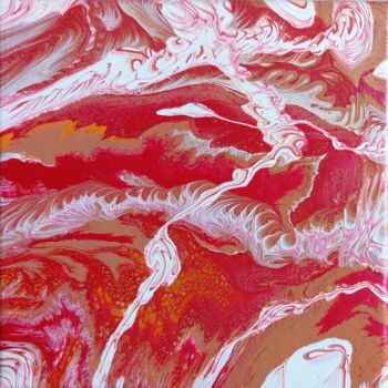 Peinture intitulée "Red velvet" par Mado, Œuvre d'art originale, Acrylique