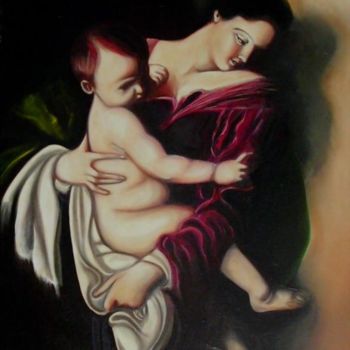 Painting titled "Madonna dei Pellegr…" by Madoner, Original Artwork