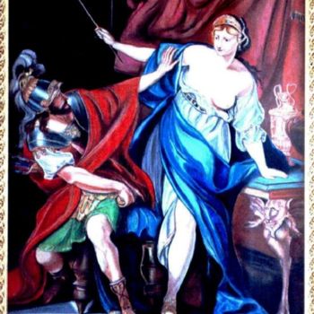 Painting titled "Ulisse & Circe - Ba…" by Madoner, Original Artwork