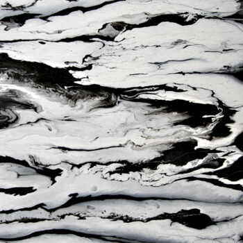 Malerei mit dem Titel "Pleasure Cold" von Maen Duppa, Original-Kunstwerk, Emaille Auf Holzplatte montiert