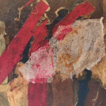 Картина под названием "SANS TITRE 2021/2" - Eve Domy, Подлинное произведение искусства, Акрил Установлен на Деревянная рама…