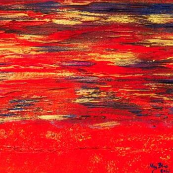 Картина под названием "After sunset 1" - Mag Blue, Подлинное произведение искусства, Акрил