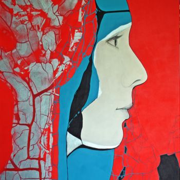 Картина под названием "Muse" - Maga Smolik, Подлинное произведение искусства, Акрил