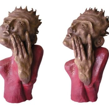 Sculpture intitulée "Egon" par Magali Lechevallier, Œuvre d'art originale