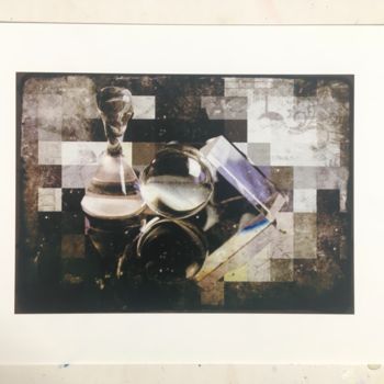 Grafika cyfrowa / sztuka generowana cyfrowo zatytułowany „Transparence et pix…” autorstwa Marcelle Delacité, Oryginalna prac…