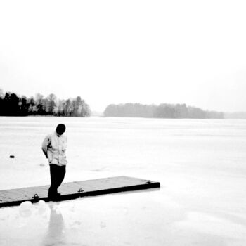 Photography titled "on a pier" by Magda Durda, Original Artwork, Non Manipulated Photography
