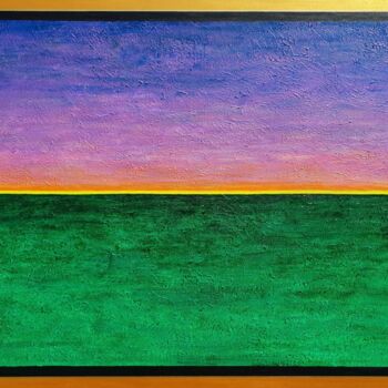 Schilderij getiteld "Color Horizon" door Magda Żak, Origineel Kunstwerk, Acryl