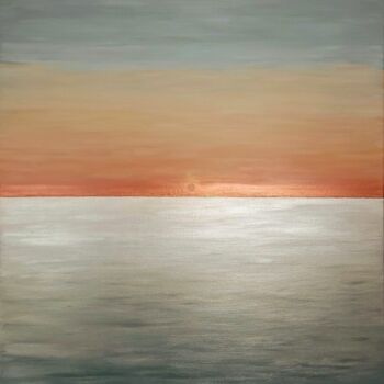 Peinture intitulée "Sunset" par Magda Żak, Œuvre d'art originale, Acrylique