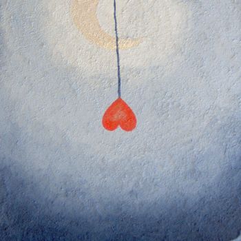 Peinture intitulée "'Bungy-jumping'." par Magda Carella, Œuvre d'art originale, Huile