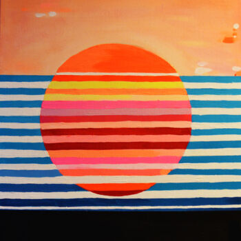 Pintura titulada "Sun" por Magdalena Macniallais, Obra de arte original, Acrílico