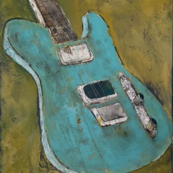 Картина под названием "Music was my first…" - Magdalena Oppelt, Подлинное произведение искусства, Акрил