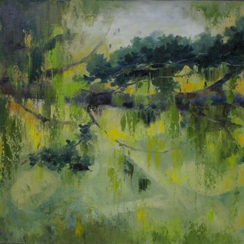 Pintura intitulada "Unserem Wald" por Rebeka, Obras de arte originais, Óleo