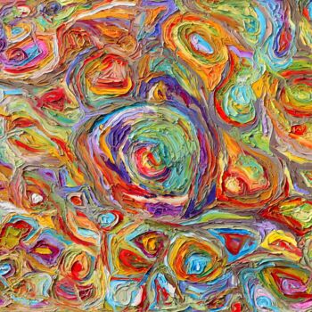 제목이 "Abstract geometric…"인 미술작품 Magdalena Walulik로, 원작, 기름 나무 들것 프레임에 장착됨