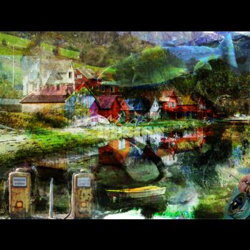 Arte digitale intitolato "Norvegia" da Magel, Opera d'arte originale