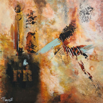 Картина под названием "Nabim" - Magelli, Подлинное произведение искусства, Акрил Установлен на Деревянная рама для носилок