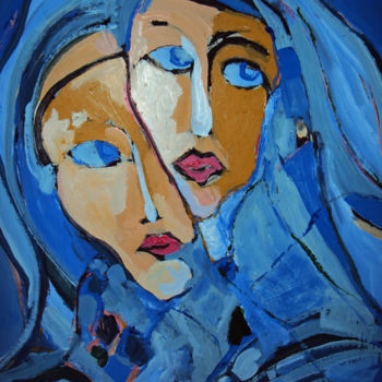 Malerei mit dem Titel "Madre" von Maggiolo, Original-Kunstwerk, Acryl